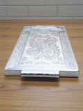 Sigaram 12x18 Inch Wooden Silver Plated Choky Tray for Wedding Return Gifts K5174