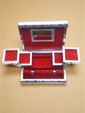 Sigaram 11x8 Inch Wooden Silver Plated Zavesi Jewelry Box for Wedding Gifts K5189