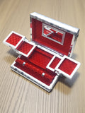 Sigaram 11x8 Inch Wooden Silver Plated Zavesi Jewelry Box for Wedding Gifts K5189