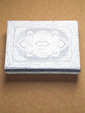Sigaram 11x8 Inch Wooden Silver Plated Zavesi Jewelry Box for Wedding Gifts K5189