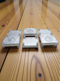 Sigaram 4x4 Inch Silver Plated Wooden Patiya/Chowki For Home & Temple Pooja Decor K5203