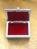 Sigaram 7x5 Inch Silver Plated Wooden Pooja Box For Home Pooja Box K5217