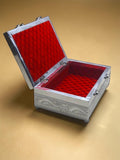 Sigaram 6x9 Inch Silver Plated Wooden Pooja Box For Home Pooja Box K5218