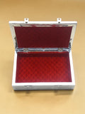 Sigaram 7x10 Inch Silver Plated Wooden Pooja Box For Home Pooja Box K5219