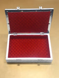 Sigaram 11x8 Inch Silver Plated Wooden Pooja Box For Home Pooja Box K5220