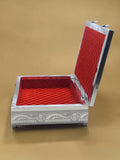 Sigaram 11x8 Inch Silver Plated Wooden Pooja Box For Home Pooja Box K5220