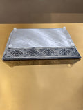 Sigaram 12x9 Inch Silver Plated Pooja Tray For Home & Wedding Functions K5225