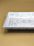Sigaram 16x13 Inch Silver Plated Pooja Tray For Home & Wedding Functions K5226