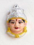 Sigaram 7 Inch Silver Plated Lakshmi Face Mukoot for Home & Varalakshmi Festival K5230
