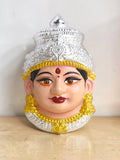 Sigaram 7 Inch Silver Plated Lakshmi Face Mukoot for Home & Varalakshmi Festival K5230