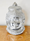 Sigaram 8 Inch Silver Plated Lakshmi Face Mukoot for Home & Varalakshmi Festival K5231