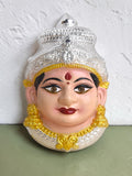 Sigaram 8 Inch Silver Plated Lakshmi Face Mukoot for Home & Varalakshmi Festival K5231