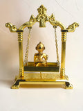 Sigaram Gold Plated Bala Krishna Pooja Jhula – Gold Finish Krishna Swing K5238