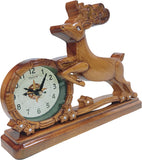 Analog Yellow Color Deer Table Clock K3921