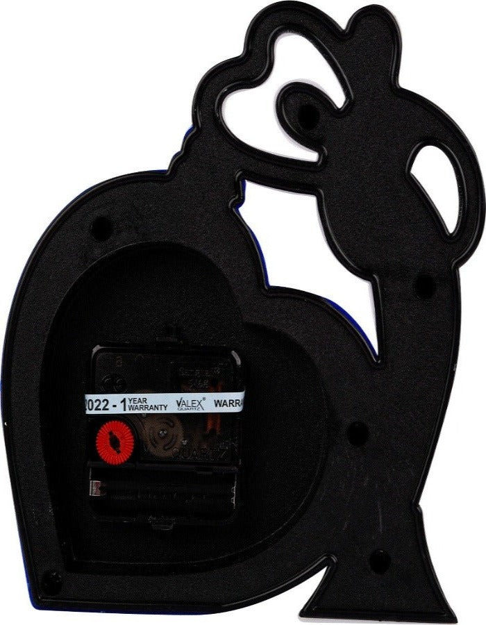 D Blue white Colour 19 X 16 Cm Analog Table Clock K3759