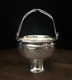 Sigaram German Silver Pooja Flower Basket For Home Pooja Decore K2566