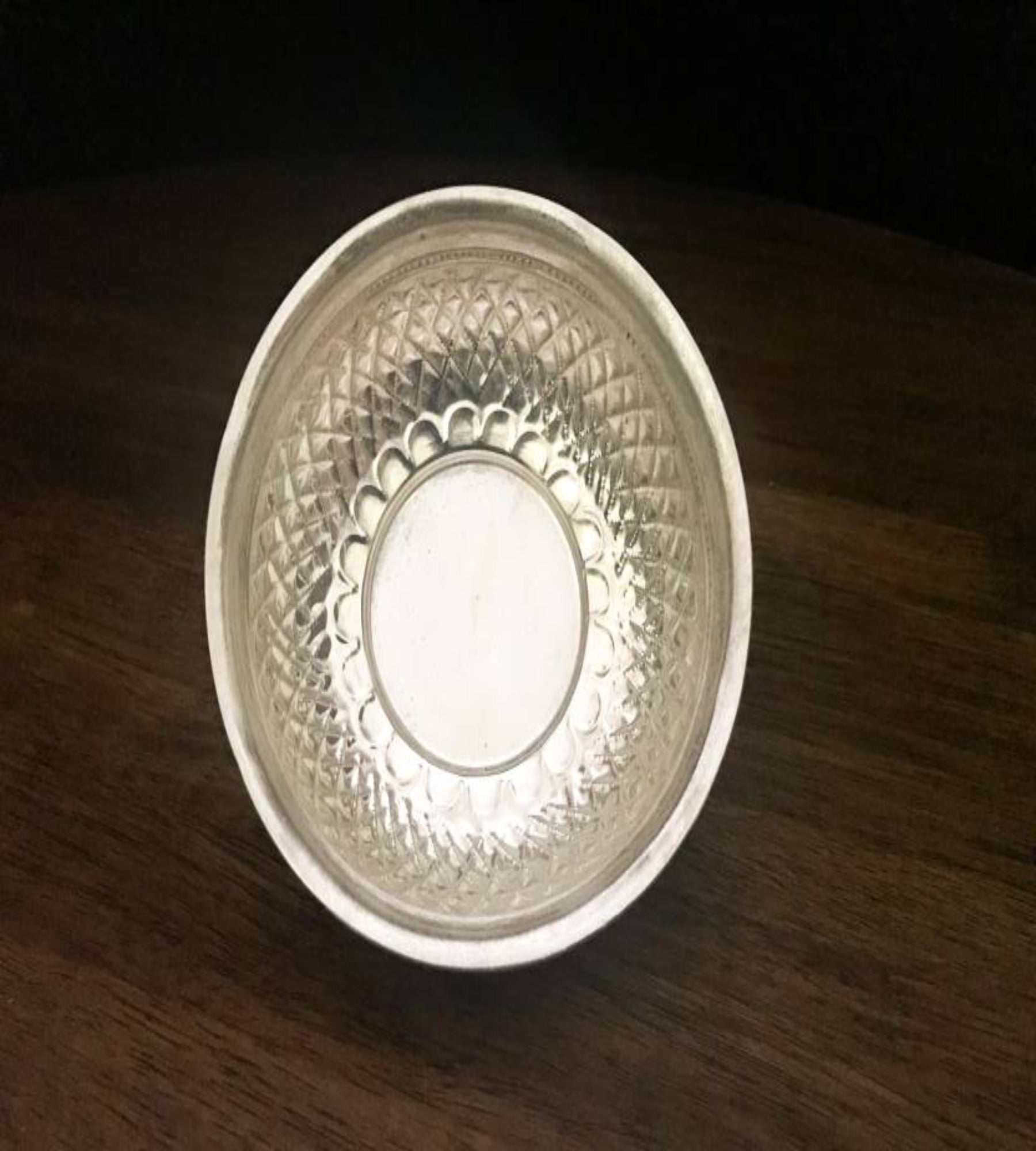 Sigaram German Silver Pooja Basket, Flower Basket, Fruit basket For Pooja Thali, Festival Decoration and Office K2562