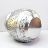 Sigaram Silver Plated 4.5 Inch Plain Flower Kalash for Home Pooja Decore K4831