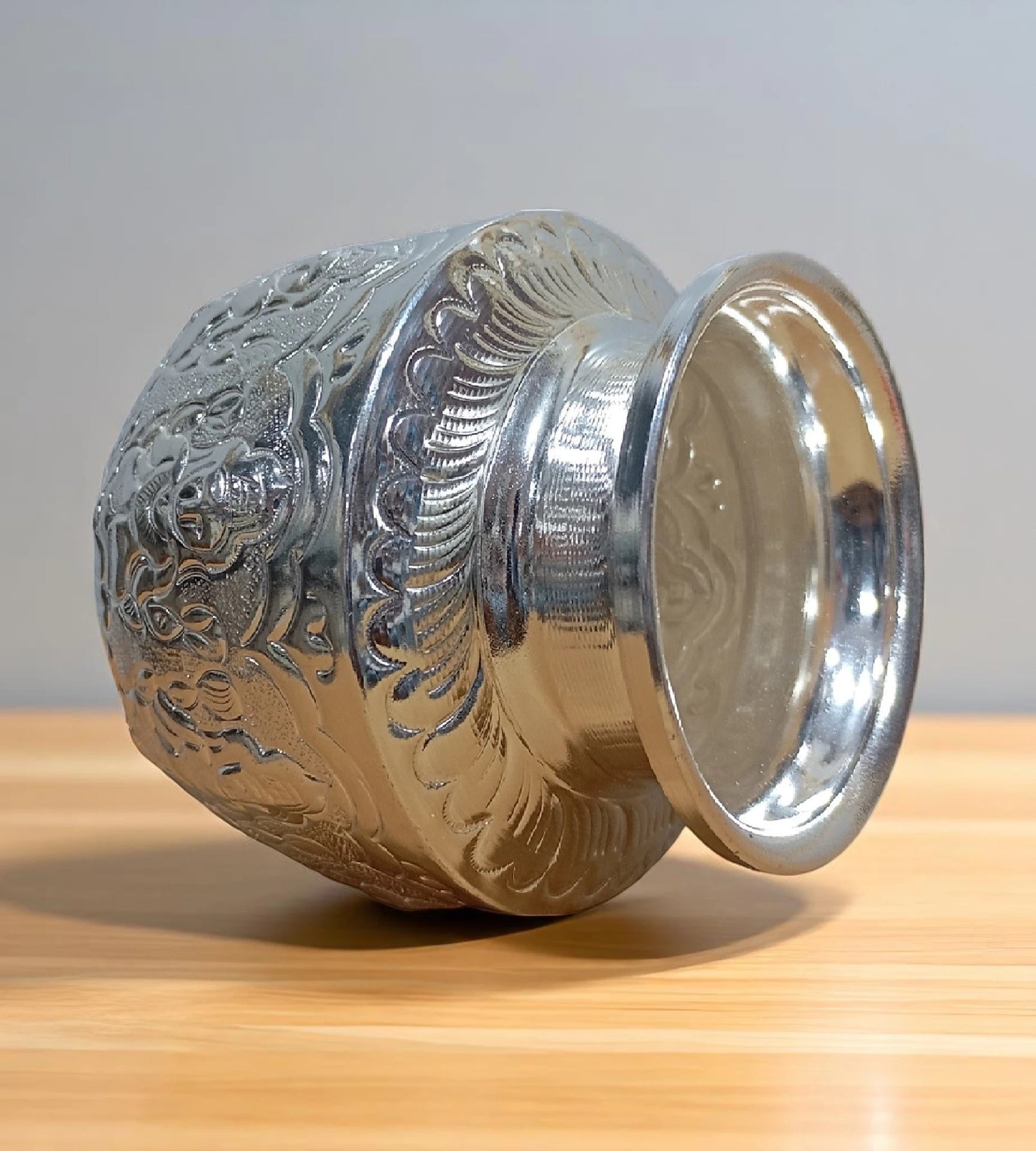 Sigaram Brass 4 Inch Astalakshmi Kalash For Home Pooja Decore K4733