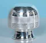 Sigaram 5X5 Inch Flower Floral Design On Plain Kalash for Pooja Decor K4143