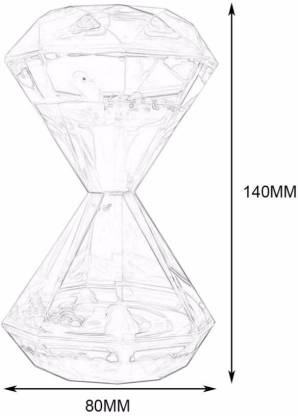5.5X3.5 Inch Hourglass,Paper Weight,Timer,Decorative Showpiece K1767