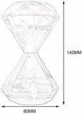 5.5X3.5 Inch Hourglass,Paper Weight,Timer,Decorative Showpiece K1767