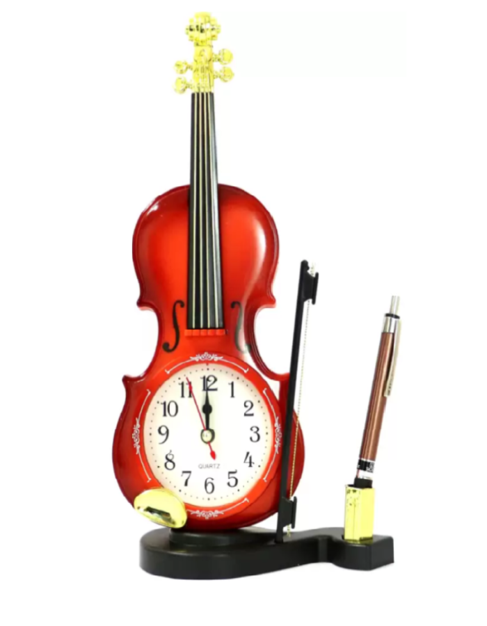 Clock Violin Brown A