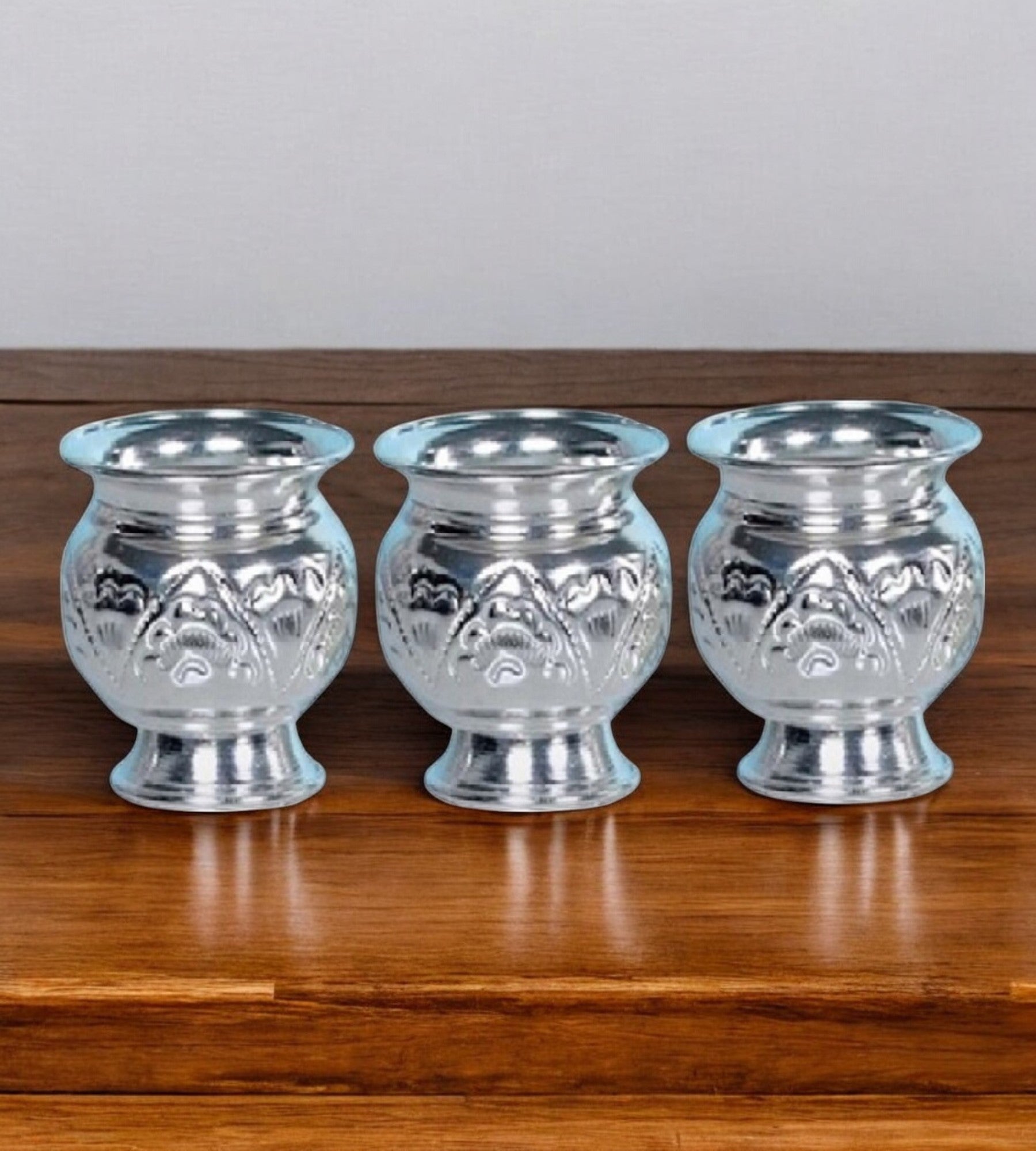 Sigaram 2Inch German Silver Kum Kum Cup For Home Pooja Decore K2517