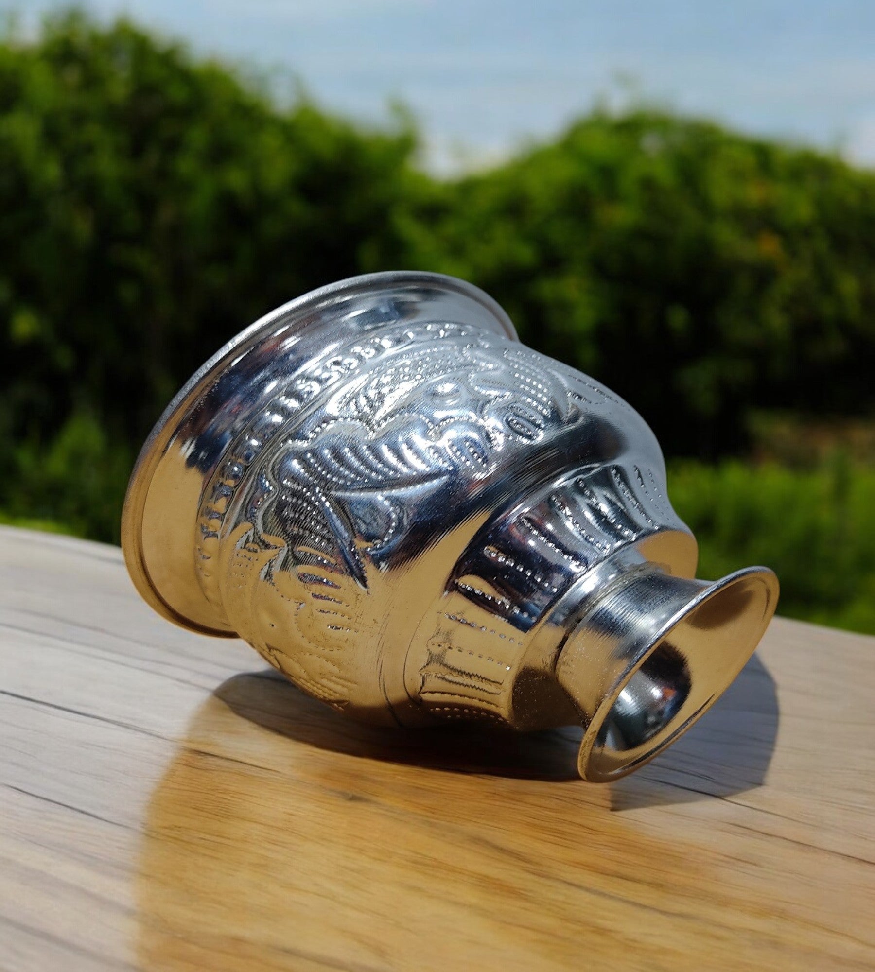 Sigaram German Silver KumKum Barani is best for Home, Office and Temple Poojas K3111