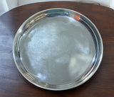 Sigaram German Silver 11 Inch Plain Plate For Home Pooja Decor K3123