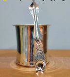 Sigaram German Silver Panch Patre With Pooja Hand For Home Pooja Festival Decor K3975