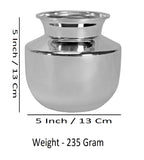 Sigaram German silver 5 Inch plain Chumbu for pooja and festival decorative K3979