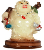 Radium Laughing Buddha - Happy Man - will shine in the dark as radium best suited for Home, Office and Car Dashboard - K412