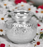 Sigaram 5X4.5 Inch Asta Lakshmi Kalash for Pooja Decor K4126