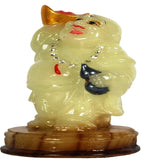 Radium Laughing Buddha - Happy Man - will shine in the dark as radium best suited for Home, Office and Car Dashboard - K415