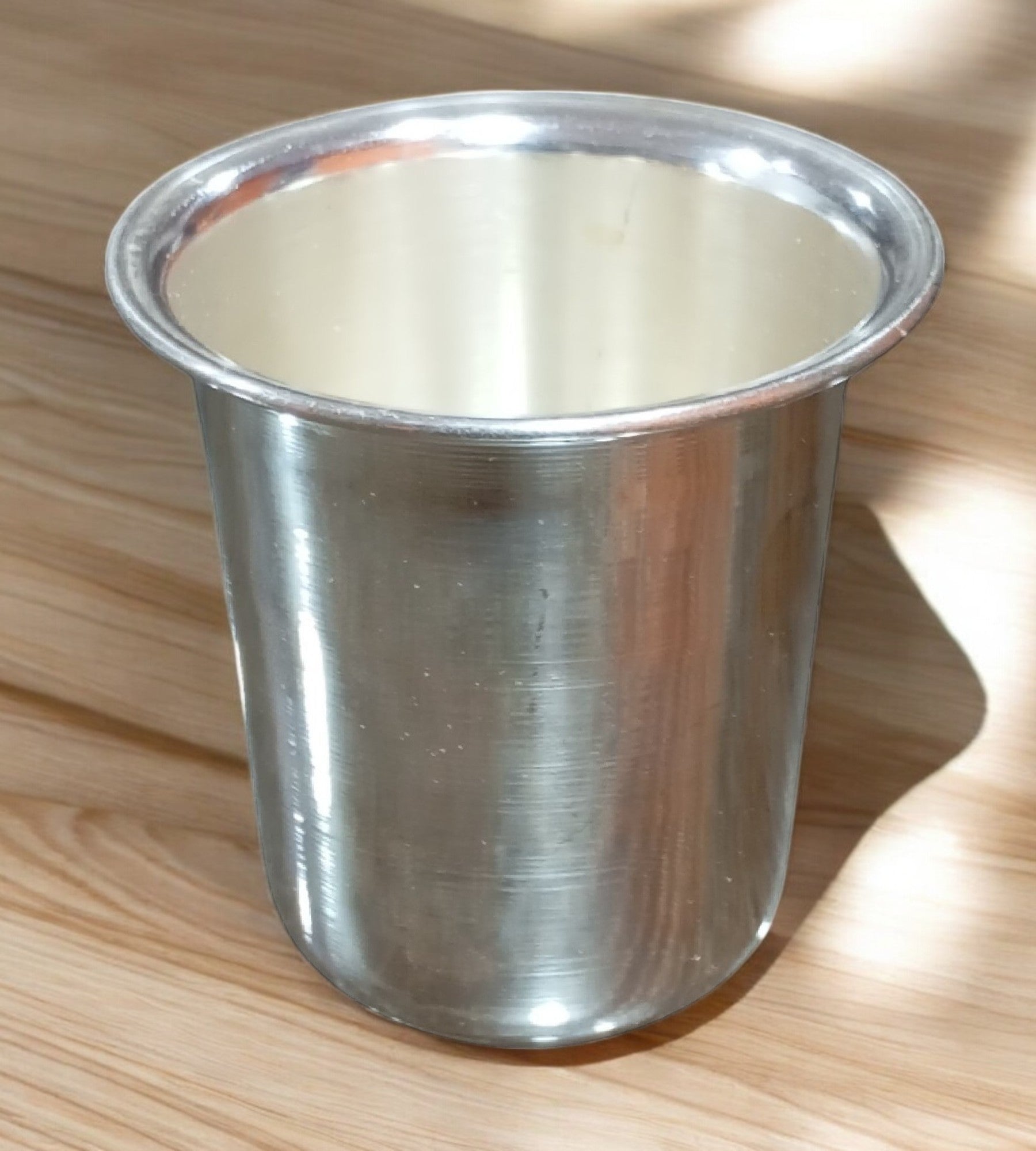 3.5 Inch German Silver Plain Glass for Serving or pooja K4144