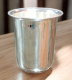 3.5 Inch German Silver Plain Glass for Serving or pooja K4144