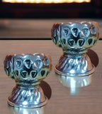 Sigaram Antique German Silver Kum Kum Cup With Lay For Home Pooja Decor K4385