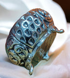 Sigaram Antique German Silver Kum Kum Cup With Lay For Home Pooja Decor K4389