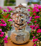 Sigaram German Silver Kalash and Lakshmi Face Mukoota For Vara Mahalakshmi Festival K4420