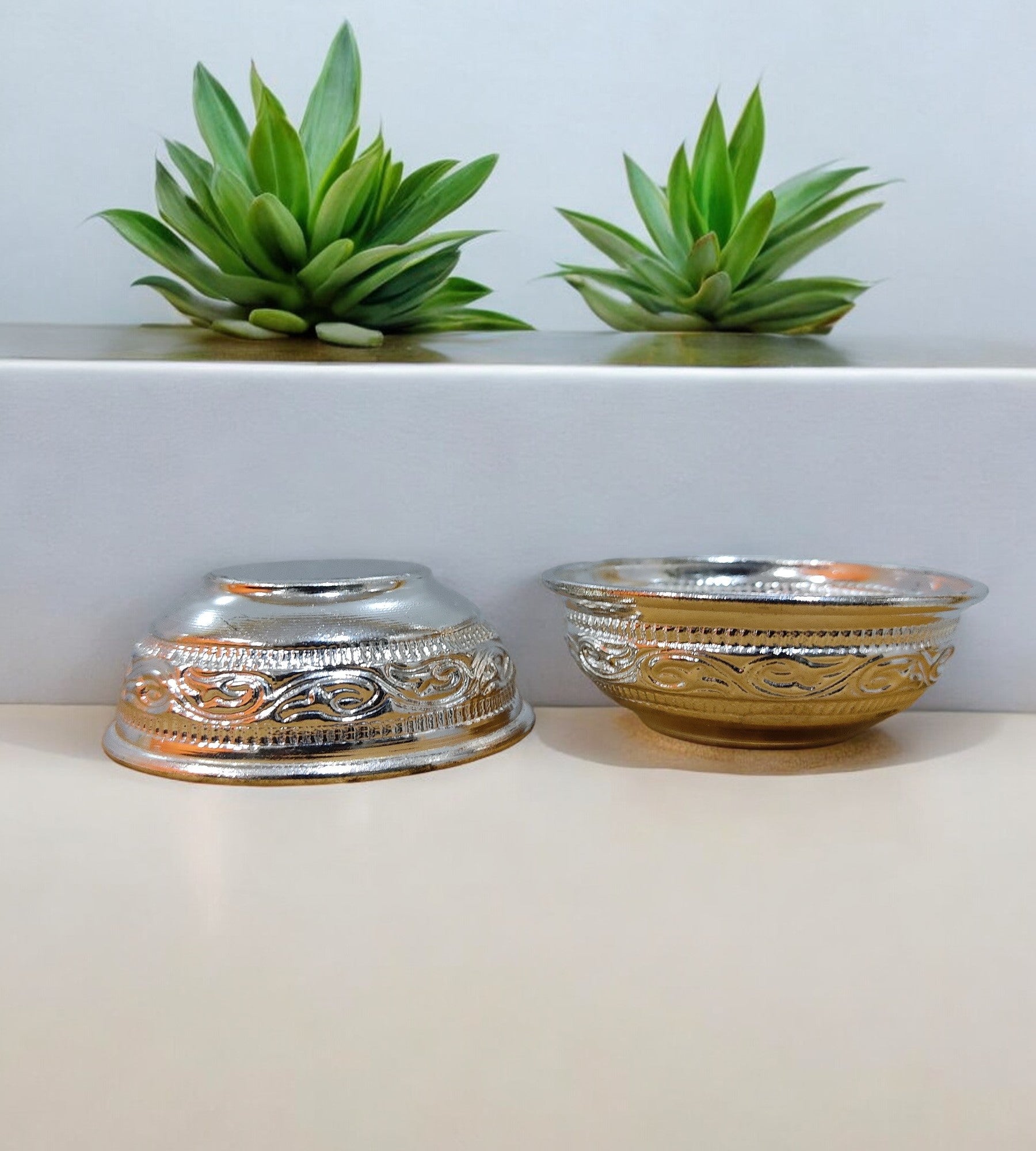 Sigaram German Silver Kum Kum Bharani Cup For Home Pooja Decore K4426