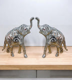 Sigaram 4.5 Inch Metal Elephant For Home Pooja Decore K4436