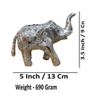 Sigaram 3.5 Inch Metal Elephant For Home Pooja Decore K4437