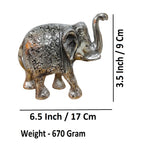 Sigaram 4 Inch Metal Elephant For Home Pooja Decore K4440