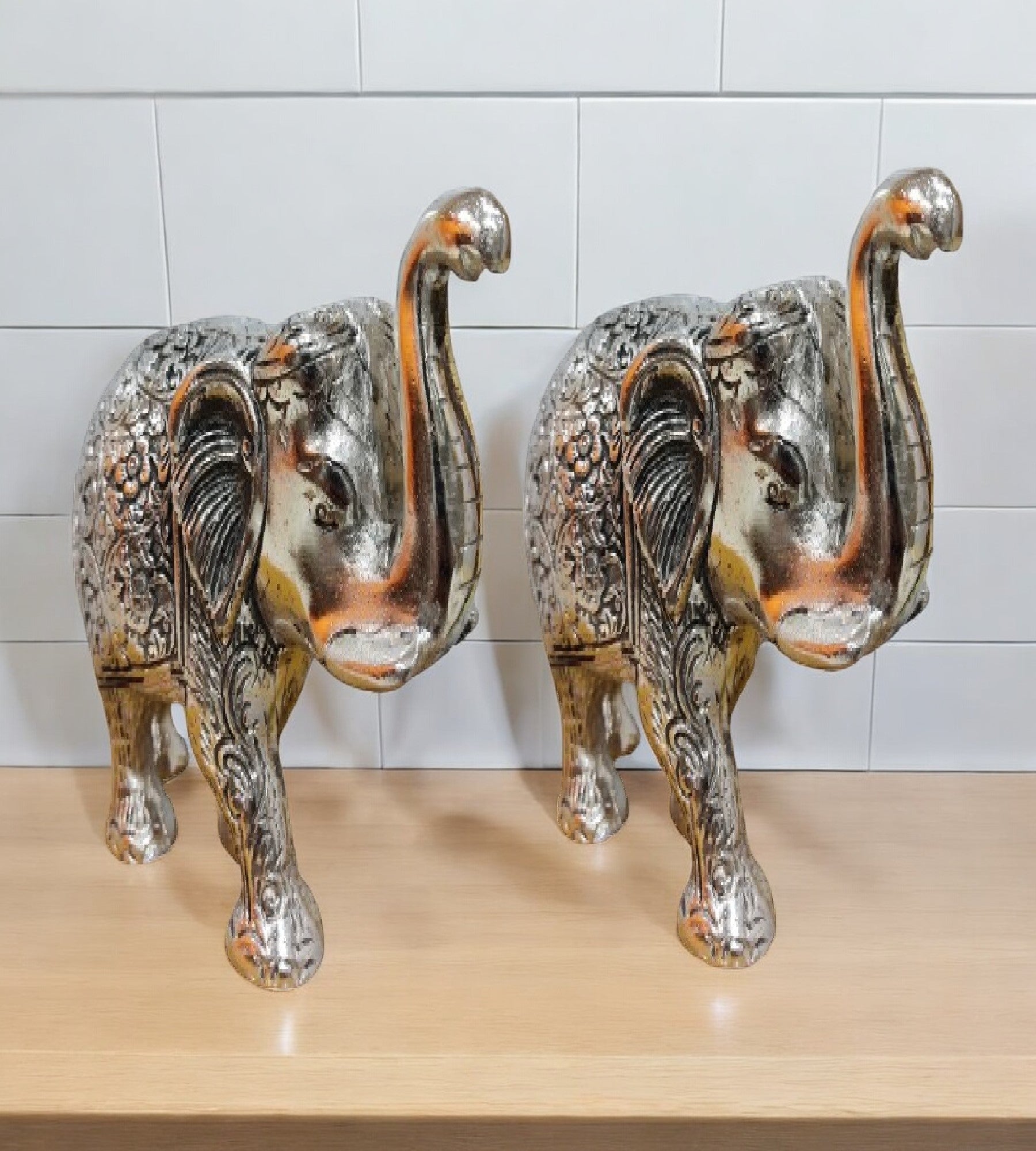 Sigaram 4.7 Inch Metal Elephant For home Pooja Decore K4441