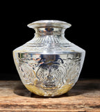 Sigaram 9 Inch German Silver Bindige / Kodem / Kalash For Home Pooja Festival K4447