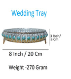 Sigaram 8 Inch Wedding Tray For Pooja Festival and Wedding Ceremany K4450
