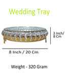 Sigaram 8 Inch Wedding Trayy For Pooja Festival and Wedding Ceremany K4452