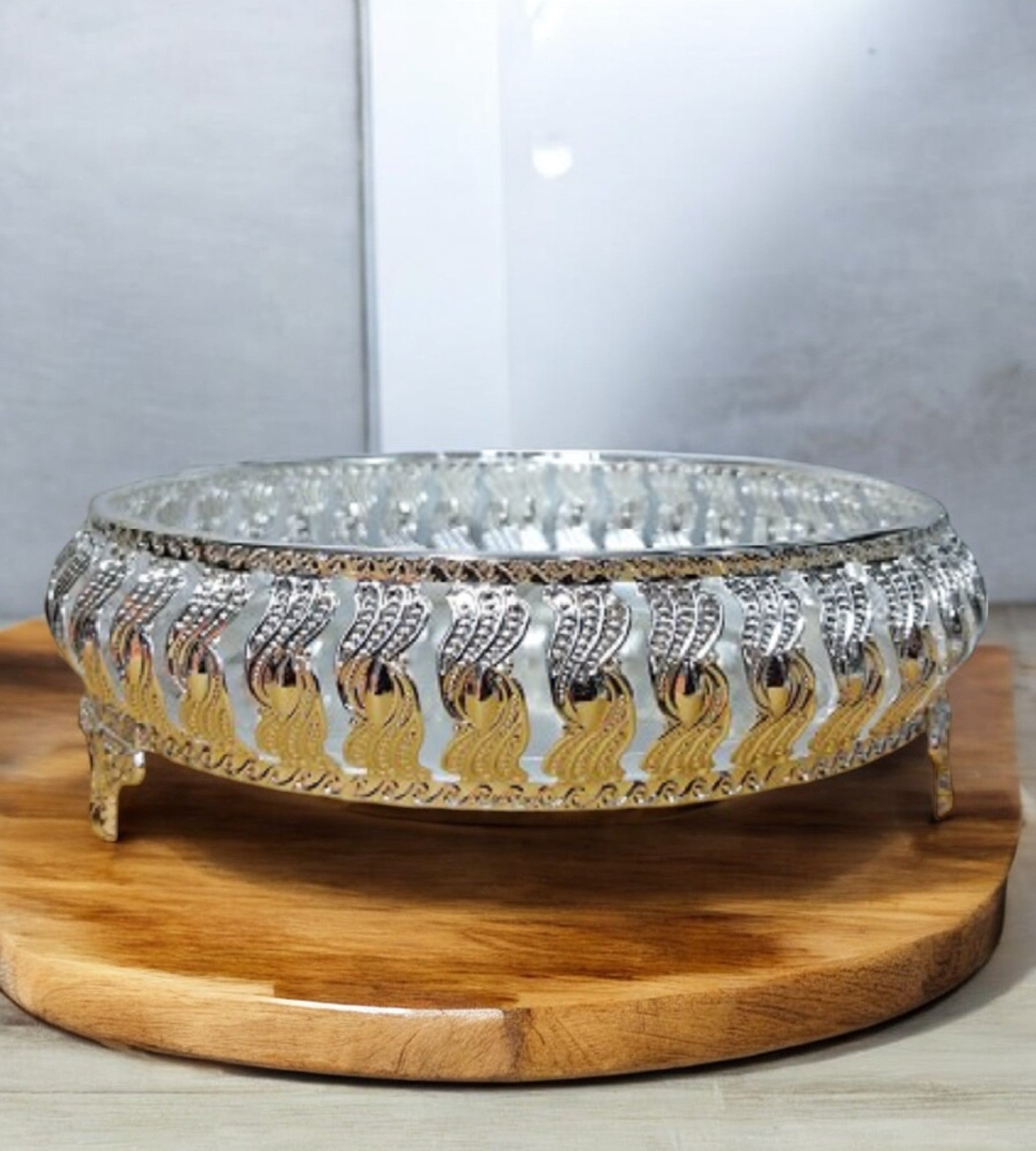 Sigaram 8 Inch Wedding Trayy For Pooja Festival and Wedding Ceremany K4452