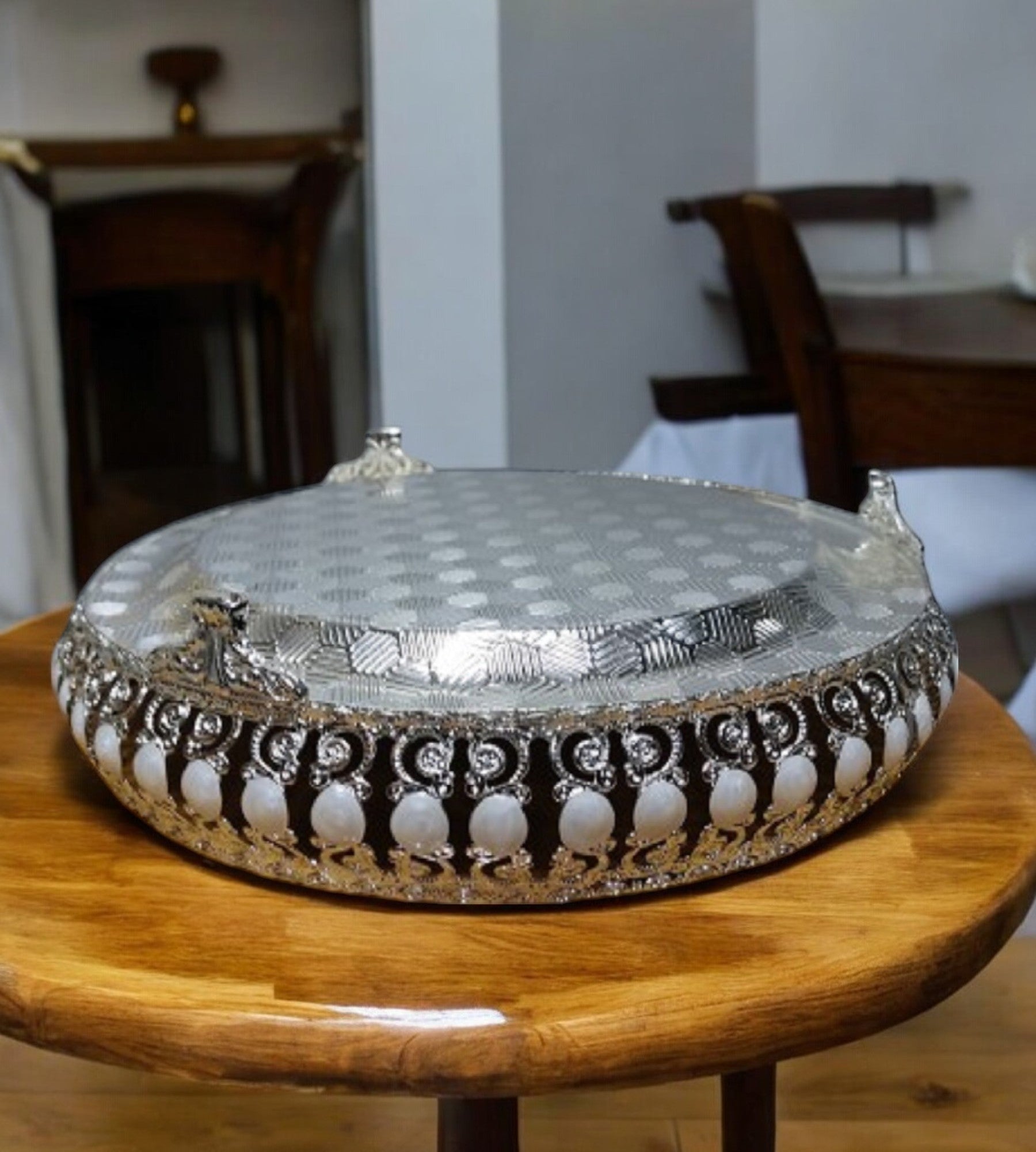 Sigaram 10 Inch Wedding Tray For Pooja Festival and Wedding Ceremany K4453